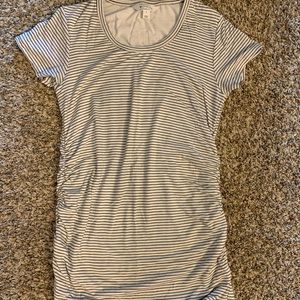 Market & Spruce Maternity Striped T-Shirt Size S